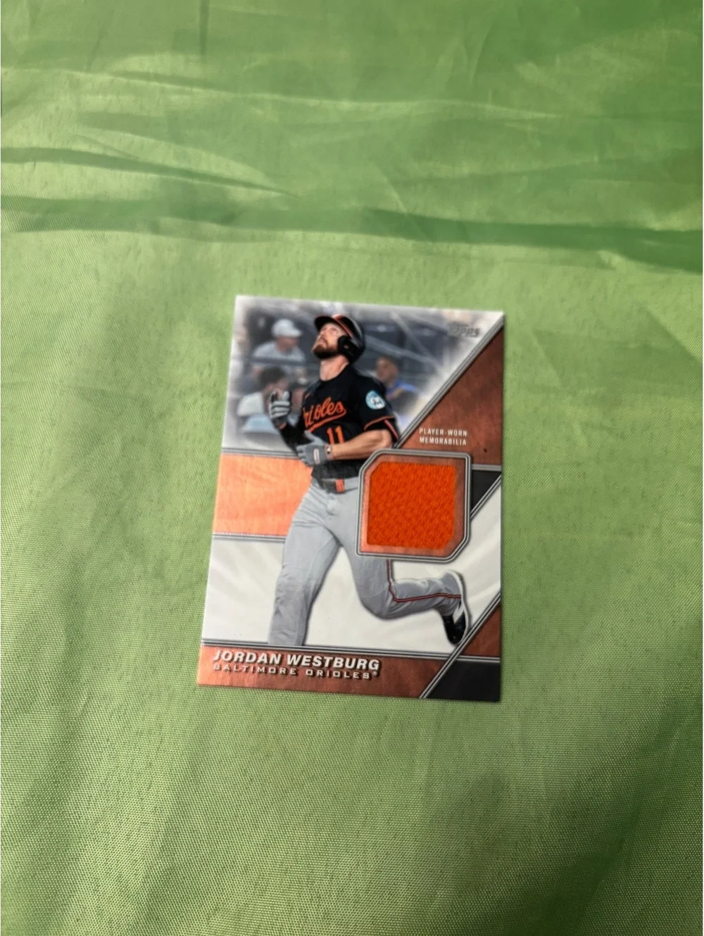 Jordan Westburg Baltimore Orioles Player-Worn Memorabilia 1/